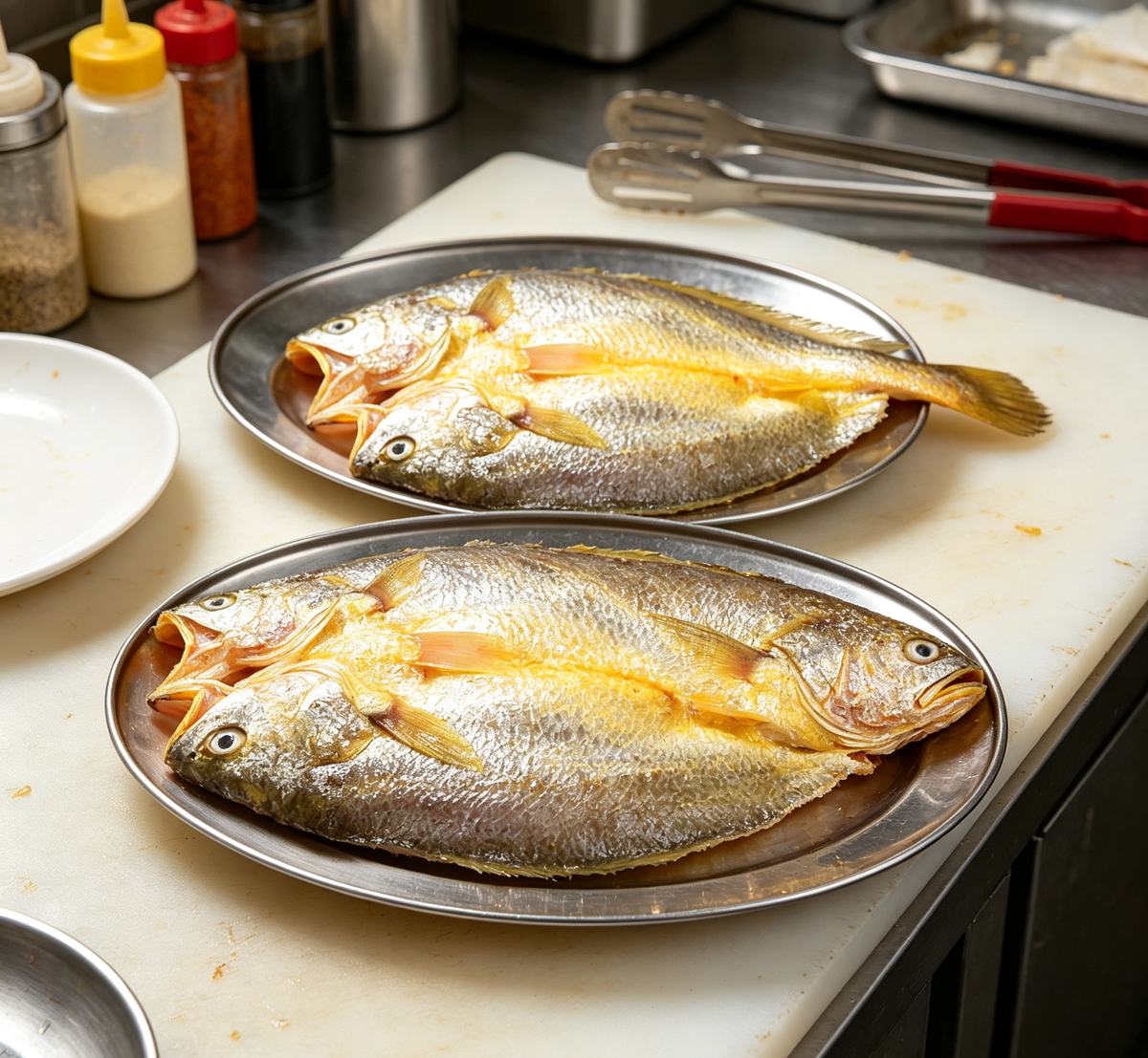 Whole fresh fish, close detail of the scales