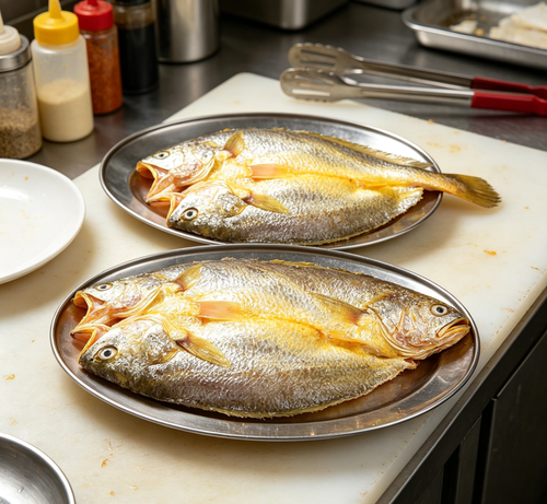 Whole fresh fish, close detail of the scales
