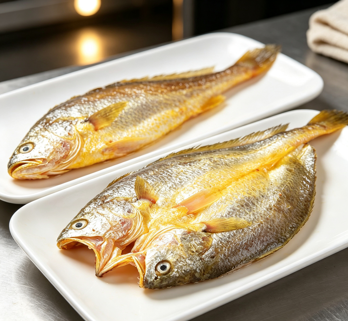 Whole fresh fish ready to cook
